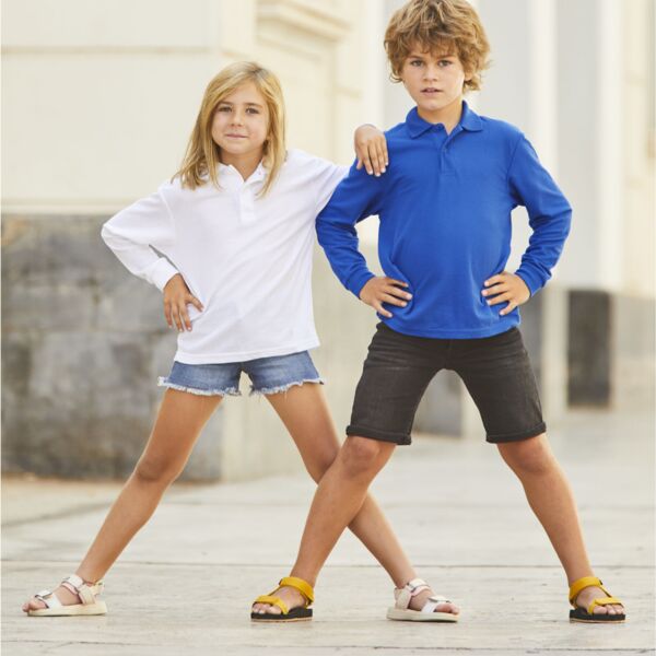 Kid's 65/35 L/Sleeve Polo Thumbnail