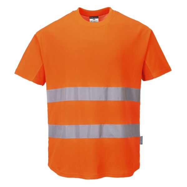 C394 Hi-Vis Cotton Comfort Mesh Insert T-Shirt S/S  Thumbnail
